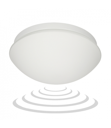 MARIN, plafon oświetleniowy z mikrofalowym czujnikiem ruchu, 60W, E27, IP20, szkło matowe Orno AD-PL-303WE27SMM