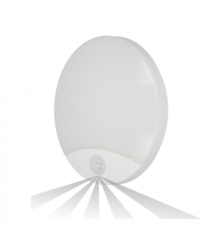 VIRAZON LED 15W, plafon z czujnikiem ruchu, 1050lm, IP44, 4000K, poliwęglan mleczny, biały Orno AD-PL-6064WLPMR4