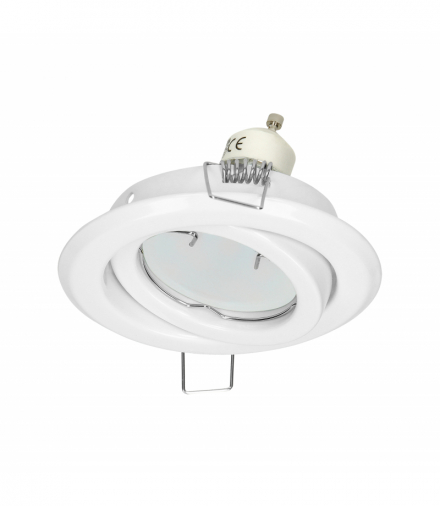 SUTRI RM ramka dekoracyjna oprawy punktowej, MR16/GU10 max 50W, okrągła, regulowana, biała Orno AD-OD-6176/W