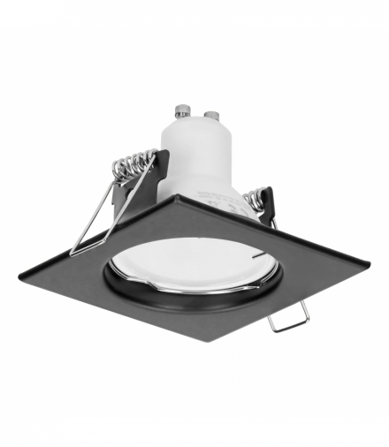 SUTRI SC ramka dekoracyjna oprawy punktowej, MR16/GU10 max 50W, kwadrat, stały, czarny Orno AD-OD-6177/B