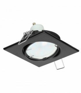 SUTRI SM ramka dekoracyjna oprawy punktowej, MR16/GU10 max 50W, kwadrat, regulowana, czarna Orno AD-OD-6178/B