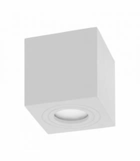 MEGY DLS GU10 downlight max 50W, IP54, kwadrat, biały, aluminium Orno AD-OD-6143WGU10