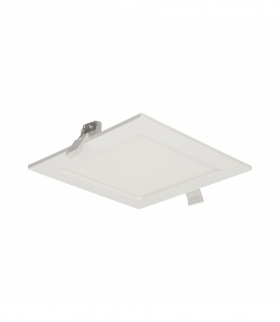 AKMAN LED 12W, oprawa downlight, podtynkowa, kwadratowa, 860lm, 4000K, biała, wbudowany zasilacz LED Orno AD-OD-6055WLX4