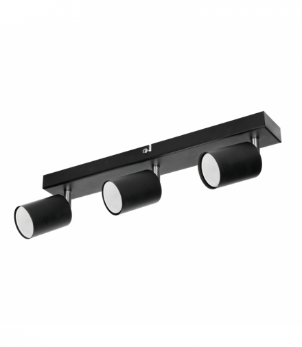 DOA SP 3, oprawa ścienno-sufitowa, GU10 max. 3x50W, IP20, czarna Orno AD-OP-6195BGU10