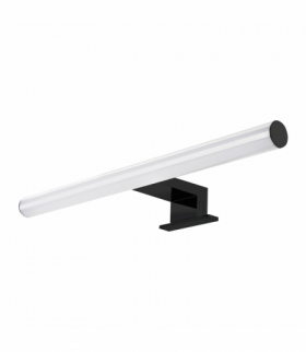 PEEGEL LED 6W, lampa nad lustro, 540lm, 4000K, dł.40 cm, tworzywo sztuczne+akryl, czarna Orno AD-OM-6121L4/B