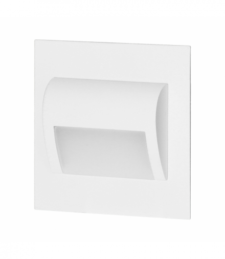 DRACO LED NEW 1,5W, oprawa schodowa podtynkowa, 12VDC, 30lm, 3000K, biała, innowacyjny sposób montażu Orno AD-OS-6164L3/W