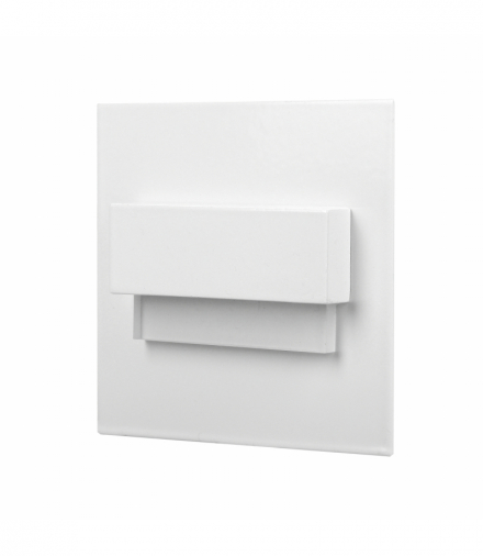 TRACO LED 1,5W, oprawa schodowa podtynkowa, 12VDC, 30lm, 6000K, biały, innowacyjny sposób montażu Orno AD-OS-6165L6/W