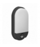 NEFRYT LED 10W, oprawa ogrodowa z czujnikiem ruchu, 800lm, IP54, 4000K, czarna Orno AD-OP-6110BLPMR4
