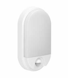 NEFRYT LED 15W, oprawa ogrodowa z czujnikiem ruchu, 1100lm, IP54, 4000K, biała Orno AD-OP-6147WLPMR4