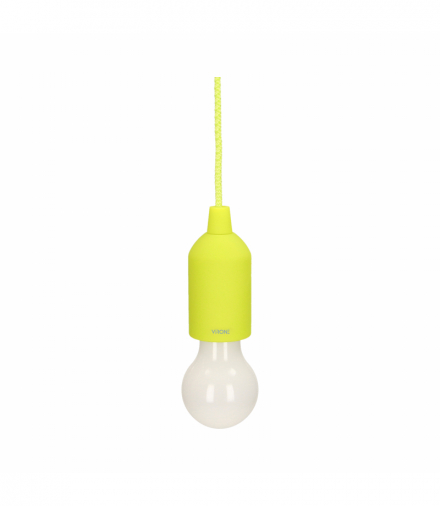 Bateryjna lampka nocna na sznurku 1W LED, 3 x AAA, limonkowa Orno LA-5/L