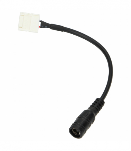 Łącznik Z-G do taśm LED 10mm z gnizadem DC 5.5/2.1 żeński, zestaw 10 szt. Orno AD-TL-6188/Z-G/10