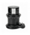 Gniazdo meblowe Ø10cm wysuwane z blatu z ładowarką indukcyjną, ładowarką USB i przewodem 1,5m, 3x2P+Z, Qi 1.2.4 max. 10W, 2xUSB 