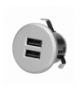 Ładowarka 2XUSB 3,4A, wpuszczana w blat, srebrna Orno OR-GM-9019/G