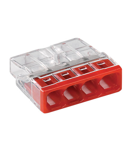 Złączka Wago 4-torowa, model: 2273-204, od 0,5-2,50mm², 5 szt. Orno 2273-204