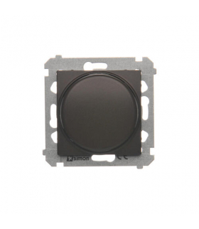 Ściemniacz obrotowy dwubiegunowy do LED ściemnialnych 230V (moduł) 5-215W Wymagana instalacja 4-przewodowa brąz mat DS9L2.01/46