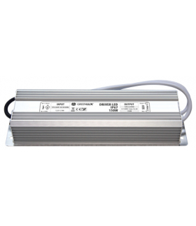 Zasilacz 12V 12500mA 150W, 12.5A DRIVER LED w obudowie metalowej Greenlux GXLD010