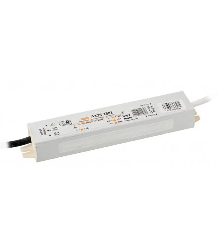 DRIVER 12V 2500mA 30W/M, 2.5A IP67 (A12S2501) - Zasilacz LED w obudowie metalowej Greenlux GXLD153