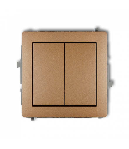 DECO Mechanizm łącznika podwójnego krzyżowego (dwa klawisze bez piktogramu) Karlik 8DWP-66.1