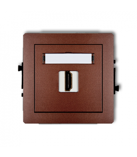 DECO Mechanizm gniazda pojedynczego HDMI 2.0 Karlik 9DHDMI-3