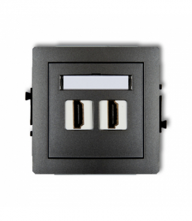 DECO Mechanizm gniazda podwójnego HDMI 2.0 Karlik 11DHDMI-4