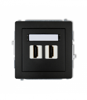DECO Mechanizm gniazda podwójnego HDMI 2.0 Karlik 12DHDMI-4