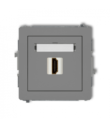 DECO Mechanizm gniazda pojedynczego HDMI 2.0 Karlik 27DHDMI-3