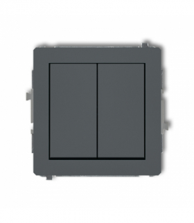 DECO Mechanizm łącznika podwójnego krzyżowego (dwa klawisze bez piktogramu) Karlik 28DWP-66.1