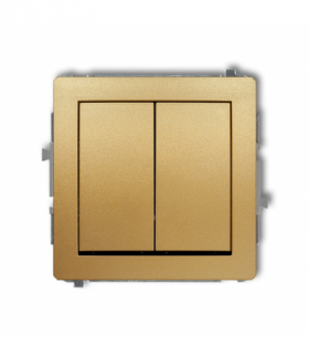 DECO Mechanizm łącznika podwójnego krzyżowego (dwa klawisze bez piktogramu) Karlik 29DWP-66.1