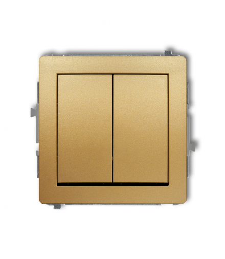 DECO Mechanizm łącznika podwójnego krzyżowego (dwa klawisze bez piktogramu) Karlik 29DWP-66.1