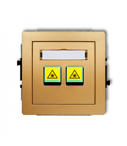 DECO Mechanizm gniazda światłowodowego/optycznego podwójnego Karlik 29DGOP-2