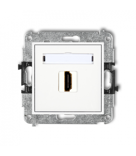 MINI Mechanizm gniazda pojedynczego HDMI 2.0 Karlik MHDMI-3