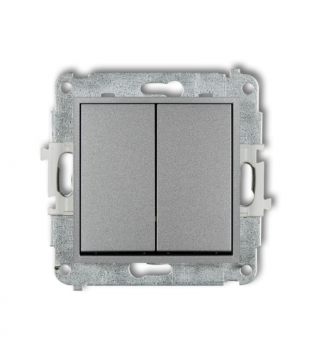 MINI Mechanizm łącznika podwójnego krzyżowego (dwa klawisze bez piktogramu) Karlik 7MWP-66.1