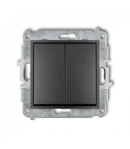 MINI Mechanizm łącznika podwójnego krzyżowego (dwa klawisze bez piktogramu) Karlik 11MWP-66.1