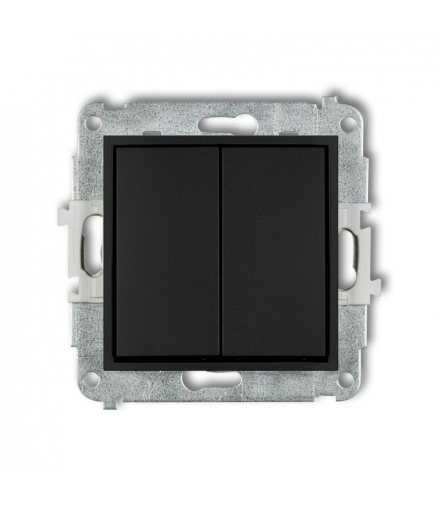 MINI Mechanizm łącznika podwójnego krzyżowego (dwa klawisze bez piktogramu) Karlik 12MWP-66.1