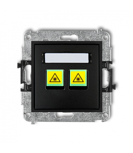 MINI Mechanizm gniazda światłowodowego/optycznego podwójnego Karlik 12MGOP-2