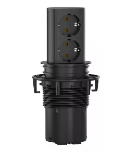 Gniazdo do blatu podwójne z bolcem Twist