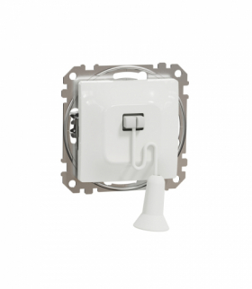 Sedna Design & Elements, Przycisk z cięgnem, biały Schneider SDD111122