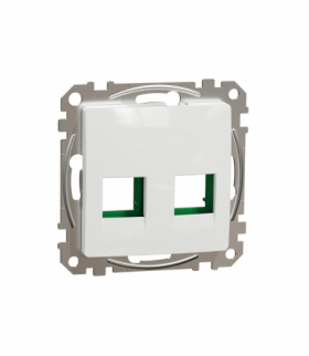 Sedna Design & Elements, Płytka centralna SYSTIMAX kat. 5e/6 UTP, biała Schneider SDD111443C