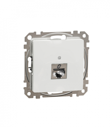 Sedna Design & Elements, Gniazdo komputerowe RJ45 kat. 6 STP, białe Schneider SDD111461S