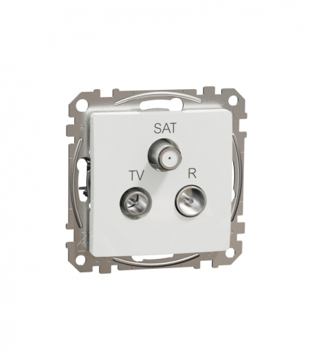 Sedna Design & Elements, Gniazdo R/TV/SAT końcowe (4dB), białe Schneider SDD111481