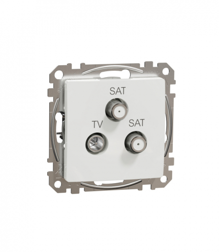 Sedna Design & Elements, Gniazdo TV/SAT/SAT końcowe (4dB), białe Schneider SDD111481S