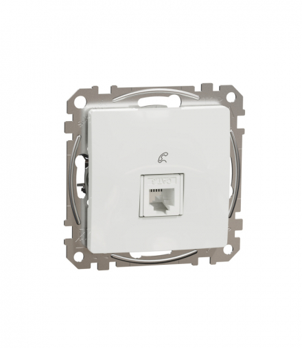 Sedna Design & Elements, Gniazdo telefoniczne RJ11, białe Schneider SDD111491