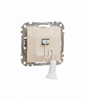 Sedna Design & Elements, Przycisk z cięgnem, beżowy Schneider SDD112122