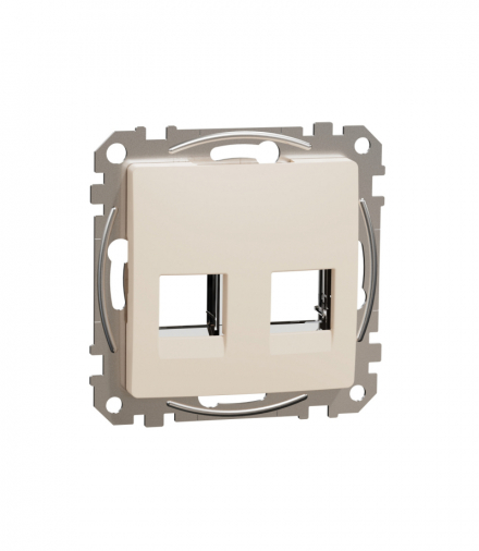 Sedna Design & Elements, Płytka centralna RDM kat. 5e/6 UTP, beżowa Schneider SDD112442C