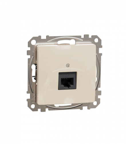 Sedna Design & Elements, Gniazdo komputerowe RJ45 kat. 5e UTP, beżowy Schneider SDD112451