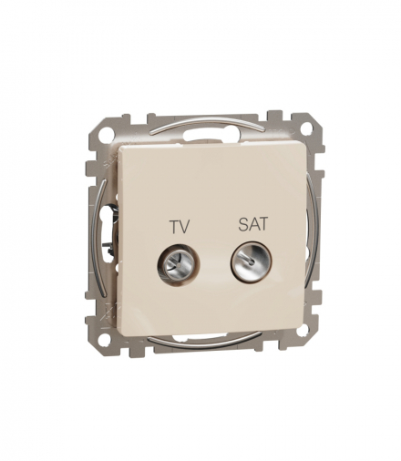 Sedna Design & Elements, Gniazdo TV/SAT końcowe (4dB), beżowy Schneider SDD112471S