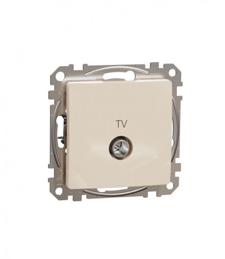 Sedna Design & Elements, Gniazdo TV przelotowe (10dB), beżowy Schneider SDD112478