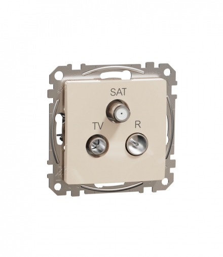 Sedna Design & Elements, Gniazdo R/TV/SAT końcowe (4dB), beżowy Schneider SDD112481