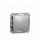 Sedna Design & Elements, Łącznik krzyżowy z podświetleniem, srebrne aluminium Schneider SDD113107L