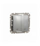 Sedna Design & Elements, Przycisk żaluzjowy, srebrne aluminium Schneider SDD113114